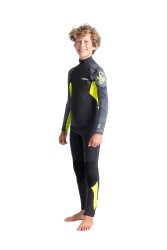 C-Skins Element Junior Steamer 3/2 Neoprenanzug Antracite Yellow