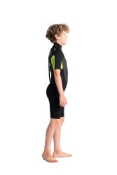 C-Skins Element 3/2 mm Junior Unisex Shorty Neoprenanzug Black Lime