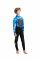 C-Skins Legend Junior Back Zip Steamer 4/3 Kinder Neoprenanzug Black/ Blue Tie Dye/ Lime