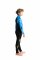 C-Skins Legend Junior Back Zip Steamer 4/3 Kinder Neoprenanzug Black/ Blue Tie Dye/ Lime 8 / JM