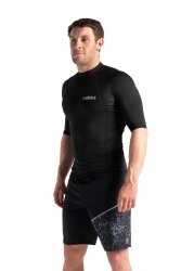 C-Skins Basics Mens Short Sleeve Rash Guard Black