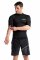 C-Skins Basics Mens Short Sleeve Rash Guard Black