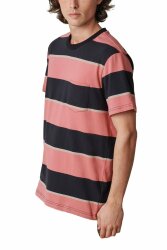 Globe Bootleg Dreams Striped Tee T-Shirt Red Smoke