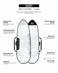 Ocean & Earth Boardbag Barry Basic Fish Board Cover Red 6´0"