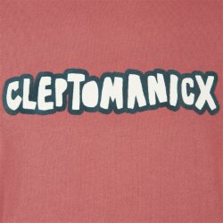 Cleptomanicx Hooded Clepto Oldschool Faded Rose