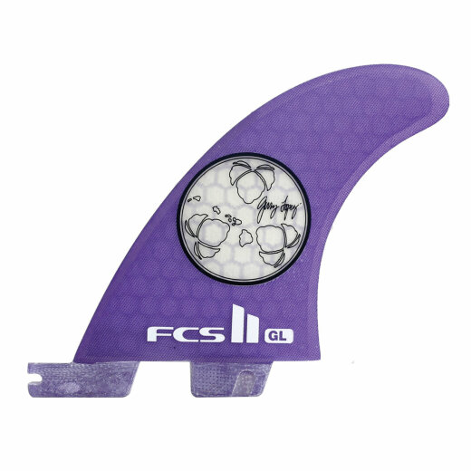 FCS II GL PC Medium Tri-Quad Retail Fins Purple