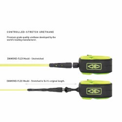 Ocean & Earth Surfboard Leash COMP LEASH 50" Lime