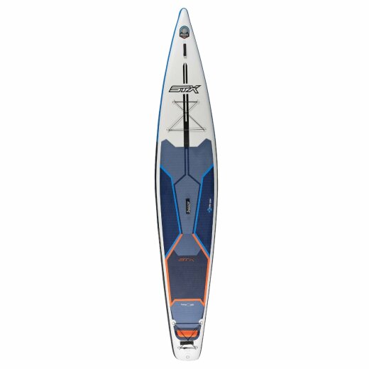 STX Inflatable SUP 140" x 30" x 6" Race Blue Orange