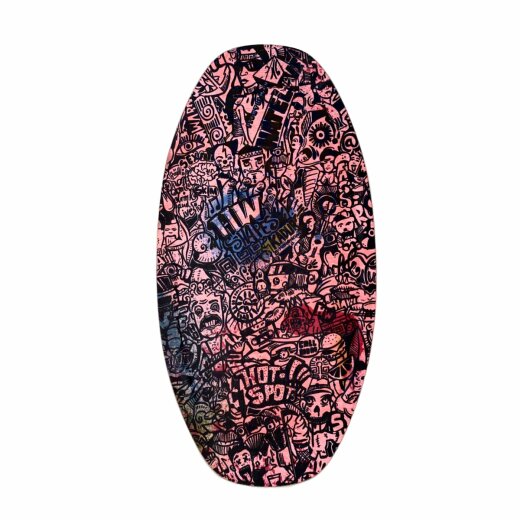 HW-Shapes Freestyle Skimboard V2 95 Urban Spray Pink