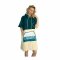 Wave Hawaii Poncho Petrol Velours Handtuch Umkleide