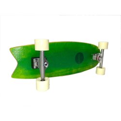 HW-Shapes 29.5" Fish Tail Surfskate Green Epoxyart