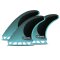 FUTURES Thruster Fin Set R4 Blackstix Rake S