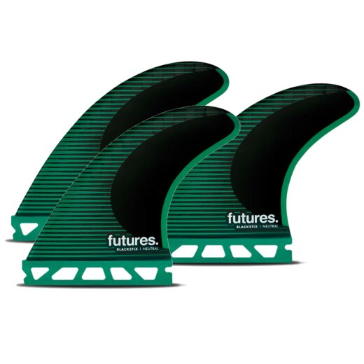 FUTURES Thruster Fin Set F6 Blackstix neutral M