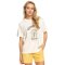 Roxy T-Shirt Moonlight Sunset Oversized Shirt Snow White