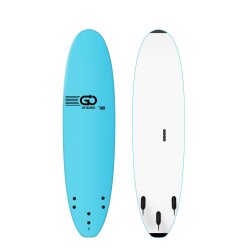 GO Softboard School Surfboard 7.6 wide body Blau