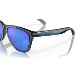 Oakley Frogskins Sonnenbrille Crystal Black Prizm Sapphire Irid Polar