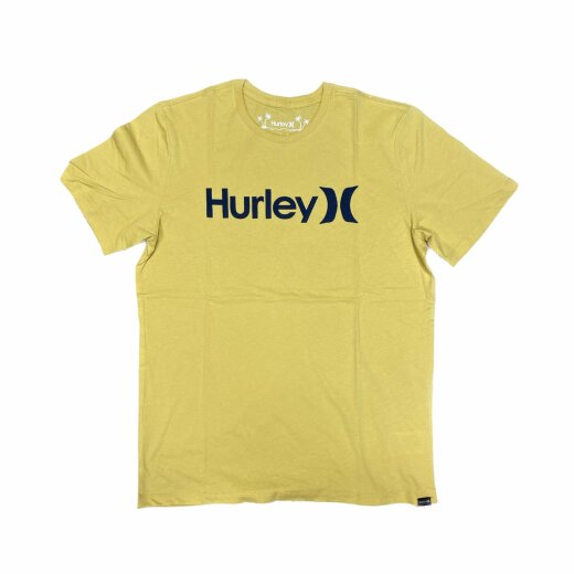 Hurley Men T-Shirt Every Day O&O Solid SS Gelb