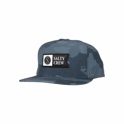 Salty Crew Alpha Tech 5 Panel Cap Black Camo