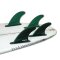 FUTURES Quad Thruster 5 Fin Set F8 Legacy Honeycom