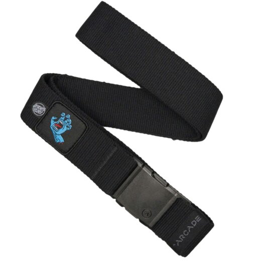 Arcade Performance Stretch Belt Santa Cruz Screaming Hand Black