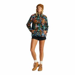 Billabong Boundary Mock 3 Fleece Pullover Stormy Blue