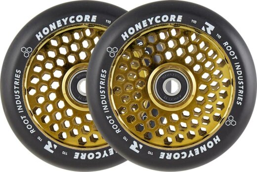 Root Honeycore 120mm Rollen Schwarz/Gold