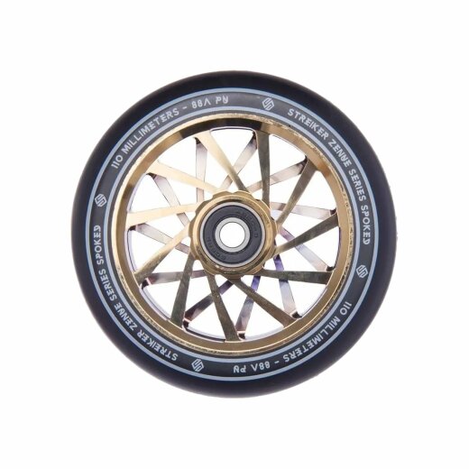 Striker Zenue Series Stuntscooter Wheels Black Gold