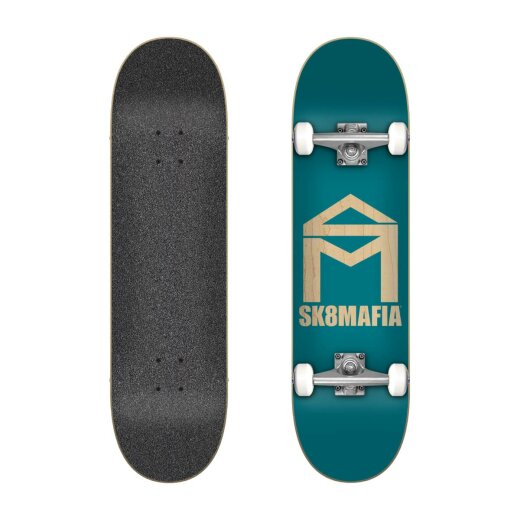 Sk8mafia House Logo Stained Complete Skateboard  8.0"