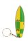 Lost Surfboard Keyring Green / Yellow