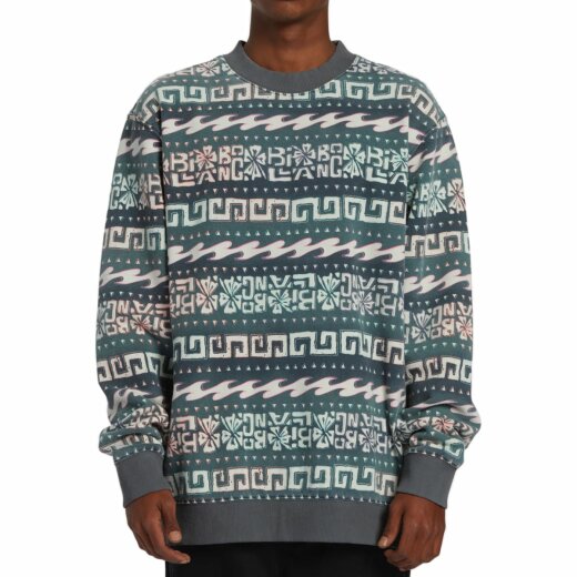 Billabong Halfrack Fleece Crew New Pullover Black