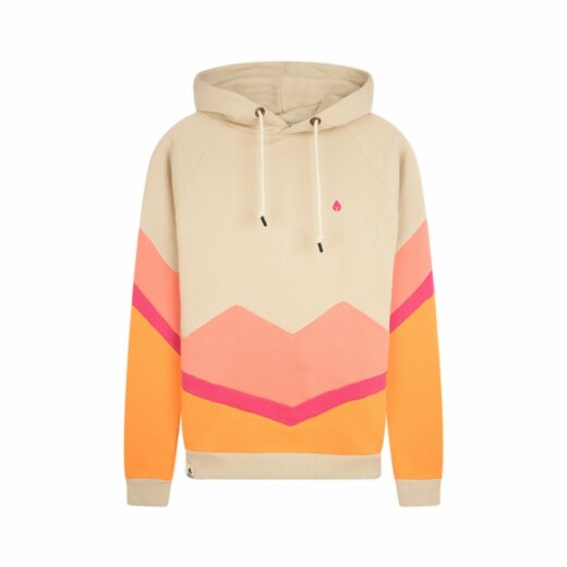 Noorlys Hoodie BEEVERN Smoke gray Shell Pink Rapsberry Sorbet Tangerine