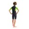 C-Skins Element 3/2 mm Junior Unisex Shorty Neoprenanzug Anthracite Lime Multi