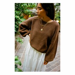 Rhythm. Classic Knit Jumper Pullover Chocolate