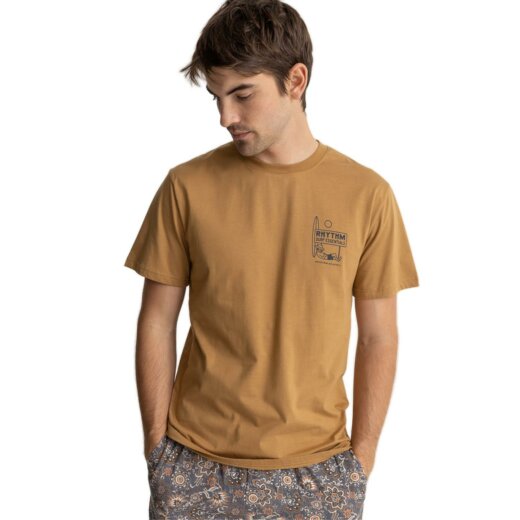 Rhythm. Lull SS T-Shirt Camel