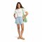 Roxy Lekeitio Break Mid Denim Shorts Light Blue