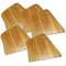 5x GREENFIX Surf Wachs Kamm aus Bambus Holz