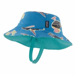 Patagonia Baby Sun Bucket Hat Amigos: Vessel Blue