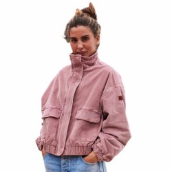 Roxy Slow Song Übergroße Kordjacke Mauve Orchid