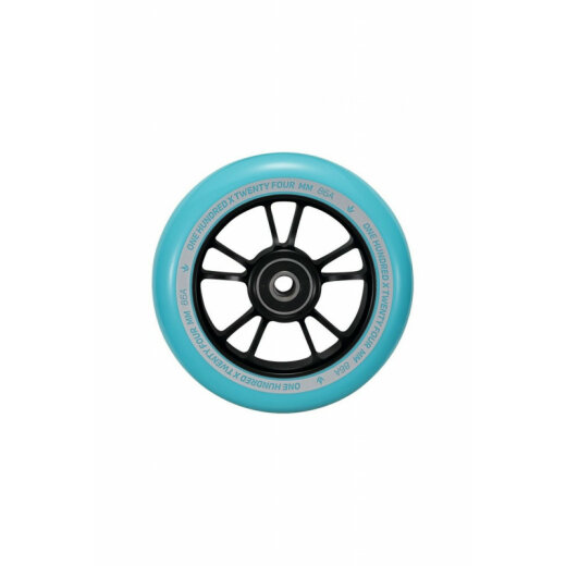 Blunt Scooter Wheels Pack (2) 10 Spokes 100mm Black/ Teal