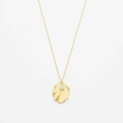 Jewelberry Kette Hazel Leaf vergoldet