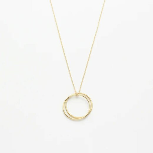 Jewelberry Kette Plain Circle Duett vergoldet