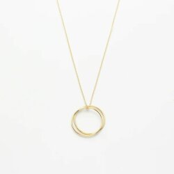 Jewelberry Kette Pain Circle Duett vergoldet