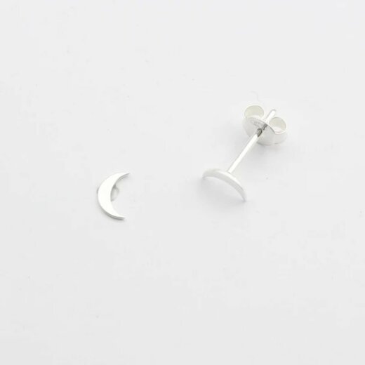 Jewelberry Stecker Tiny Moon Silber