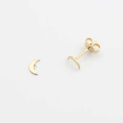 Jewelberry Stecker Tiny Moon vergoldet