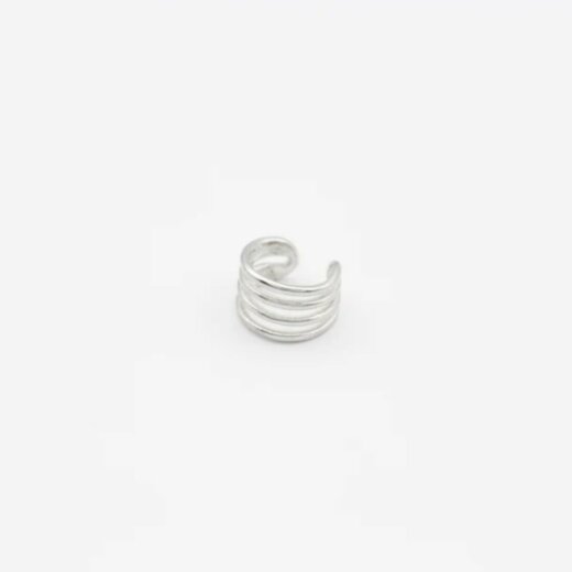 Jewelberry Earcuff Four Lines Silber