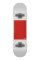 Globe G0 Block Serif 8.0 White Red Skateboard