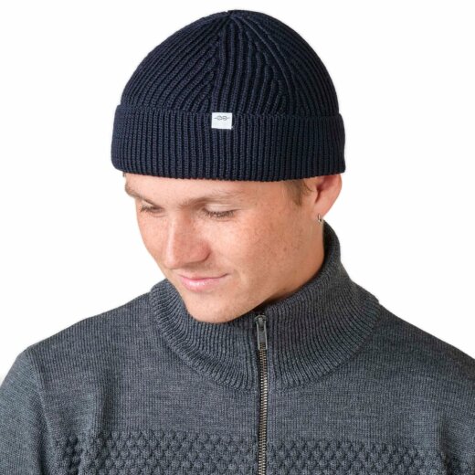 Klitmoller Collective Fine Short Beanie Navy