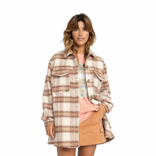 Roxy Check The Swell Hemdjacke Parchment Paradise Plaid