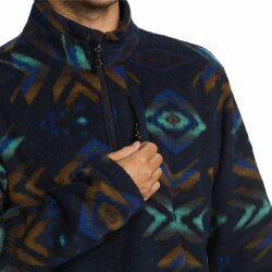 Billabong Boundary Mock Neck Fleece Pullover Navy