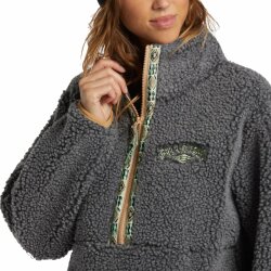 Billabong Horizon Mock Neck Pullover Charcoal